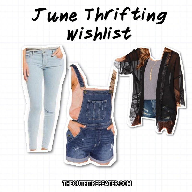 june thrifting wishlist may monthly thrift haul video hannah rupp outfit repeater