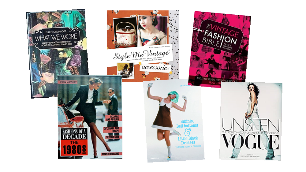 books about vintage fashion and decades