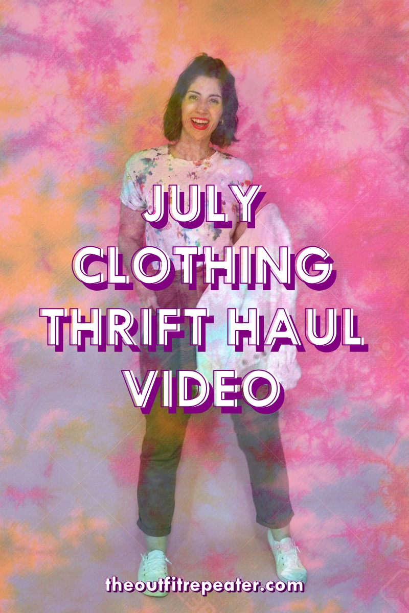 July Monthly Thrifted Clothing Haul Video August Thrifting Wishlist hannah rupp the outfit repeater