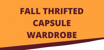 Colorful Fall Thrifted Capsule Wardrobe: 10 pcs, 25+ Outfit Ideas