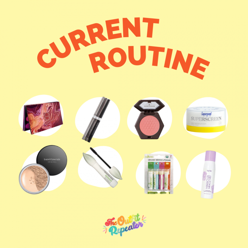 graphic image with round-up of natural beauty products