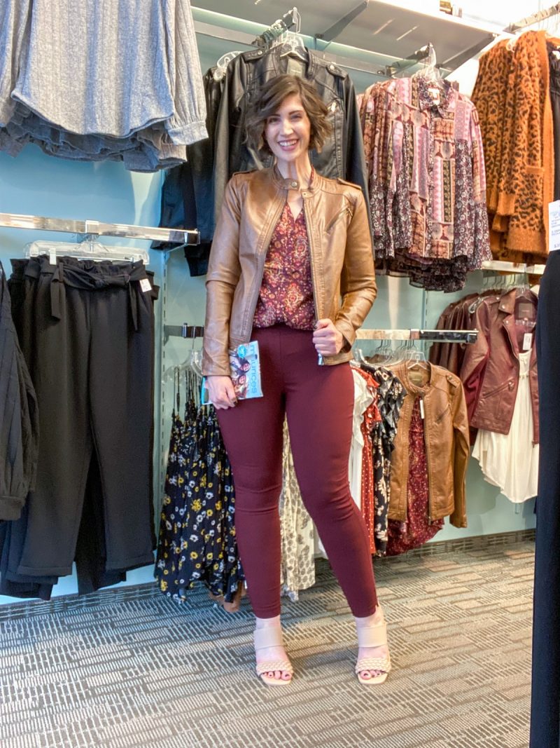 hannah is wearing new trendy maurices clothing for her job as a social media manager