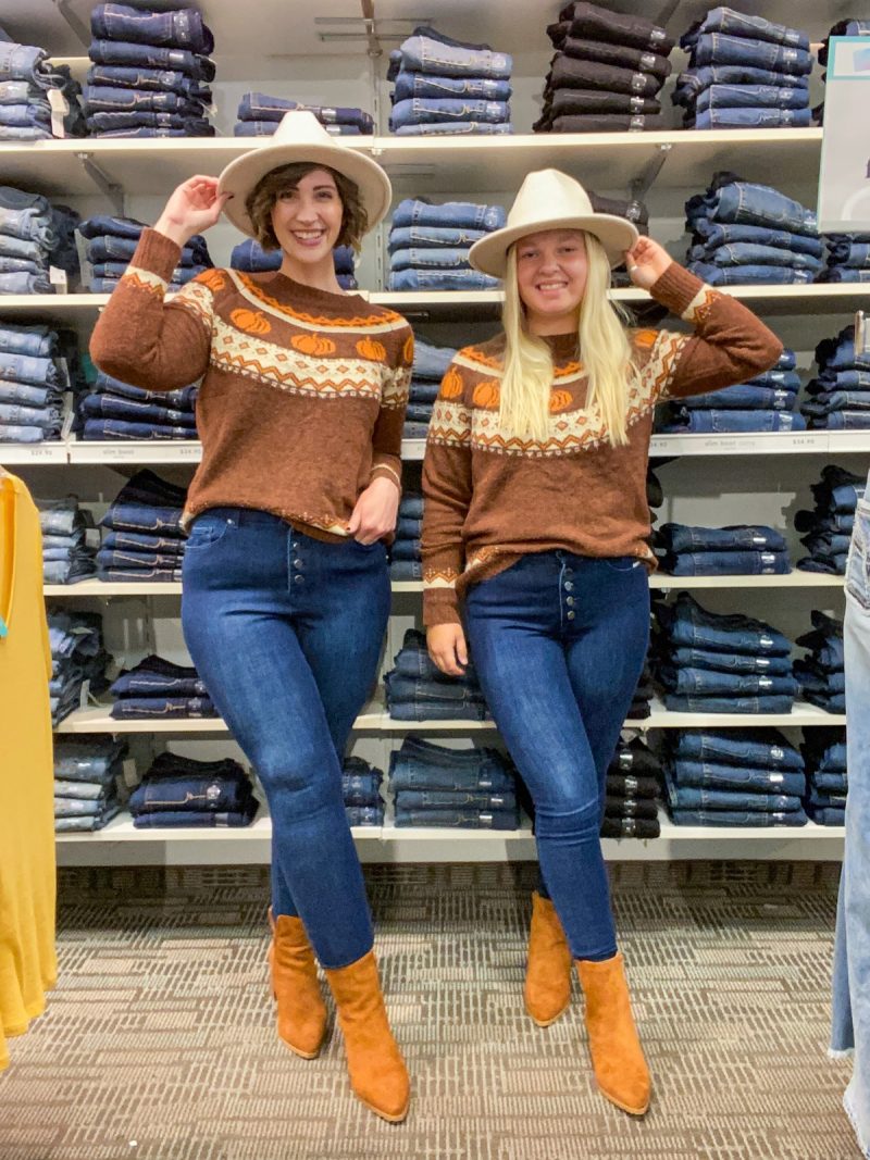 hannah is wearing new trendy maurices clothing for her job as a social media manager