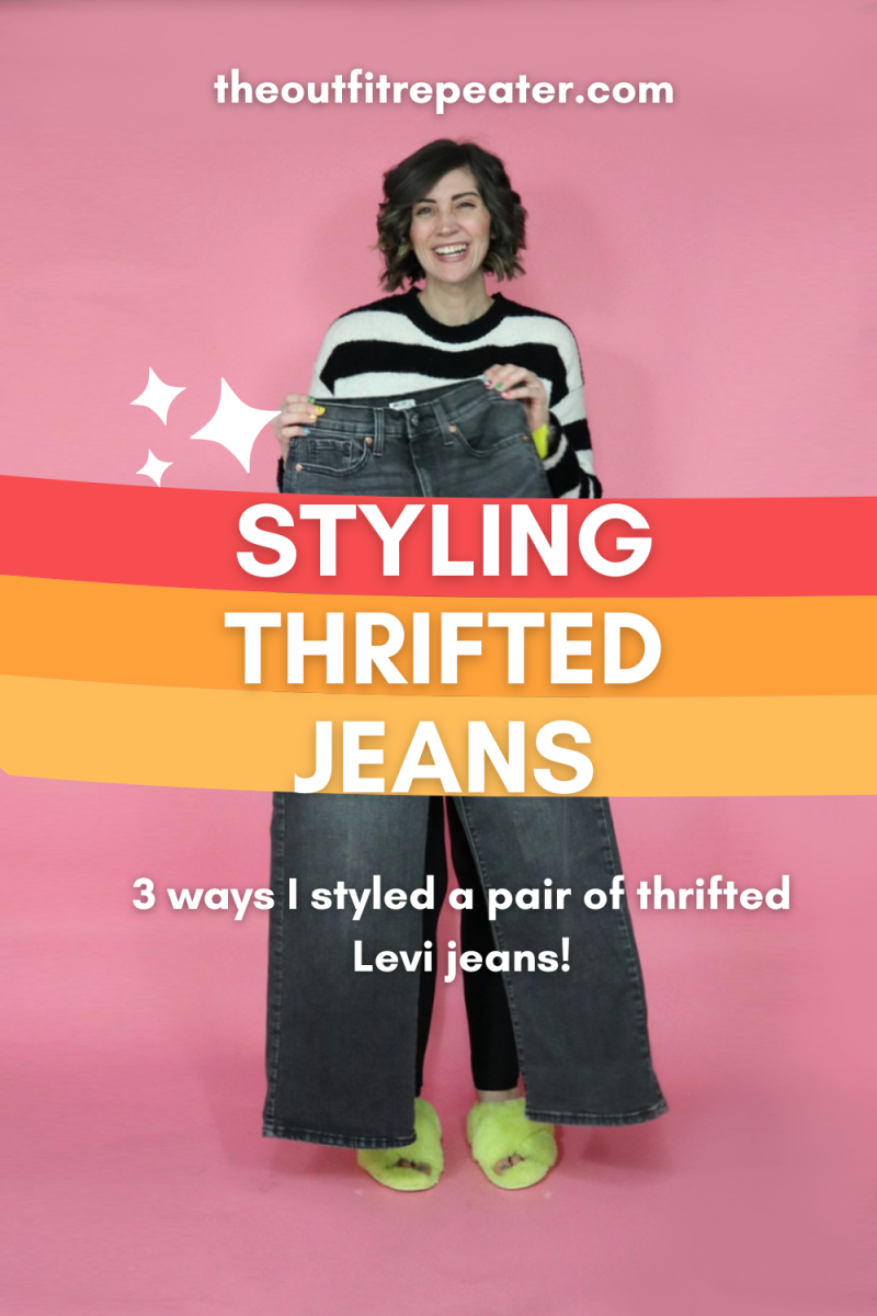 3 ways Hannah Rupp styled a pair of thrifted Levi jeans