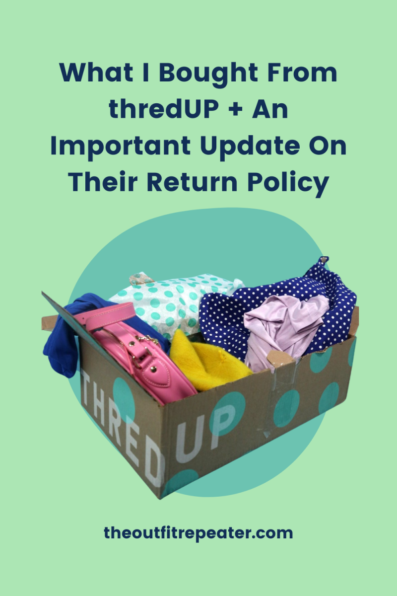 What I Bought From thredUP + An Important Update On Their Return Policy