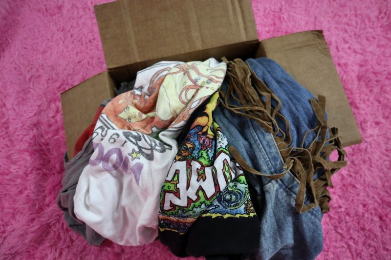 thrift vintage fashion mystery t-shirt box review