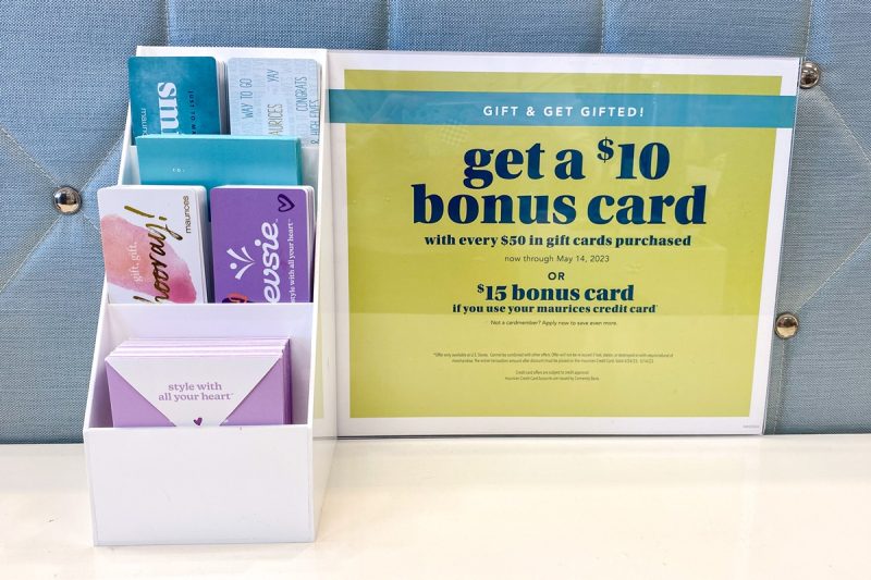 Maurices Shopping Hacks That Will Save You Lots Of Money bounce back bonus gift card event
