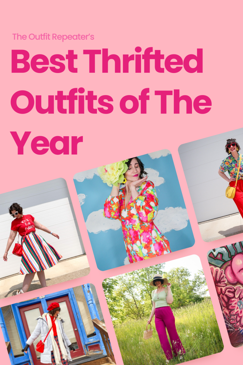 12 Of My Best Thrifted Outfits Of 2023 | theoutfitrepeater.com 12 Of My Best Thrifted Outfits Of 2023