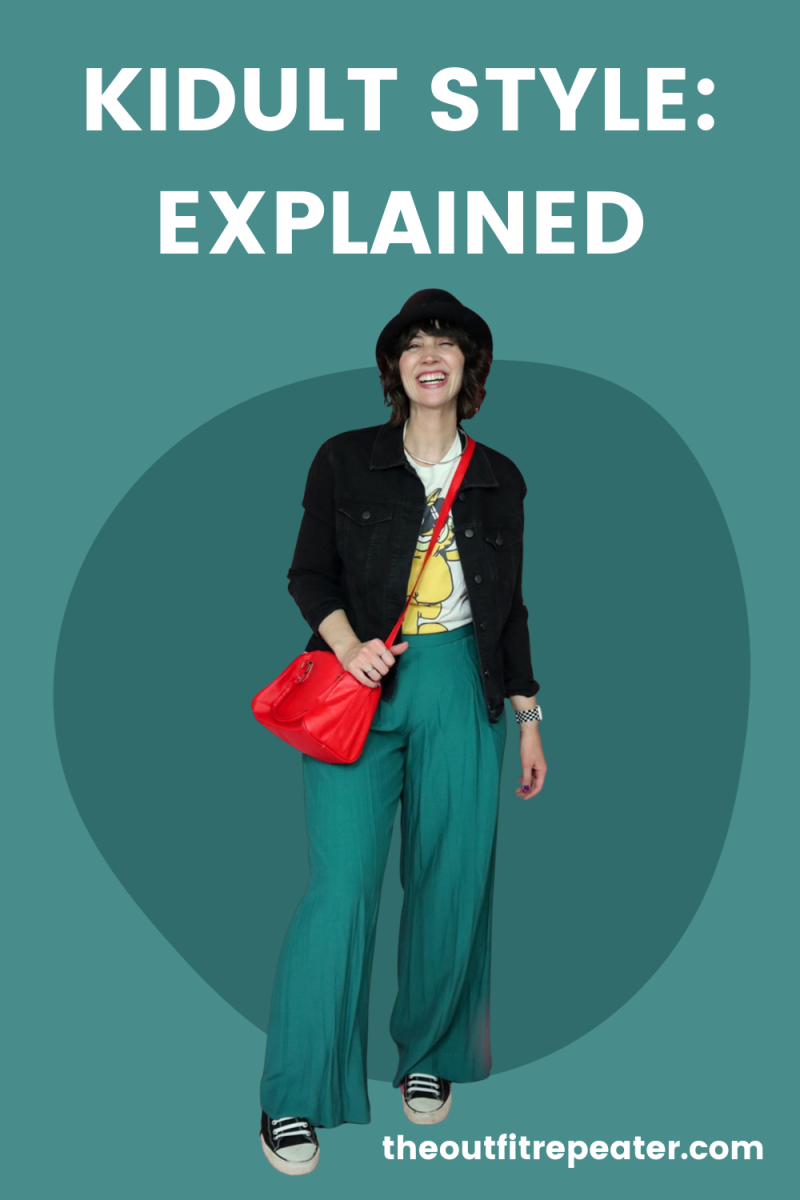 kidult style thrifted outfit